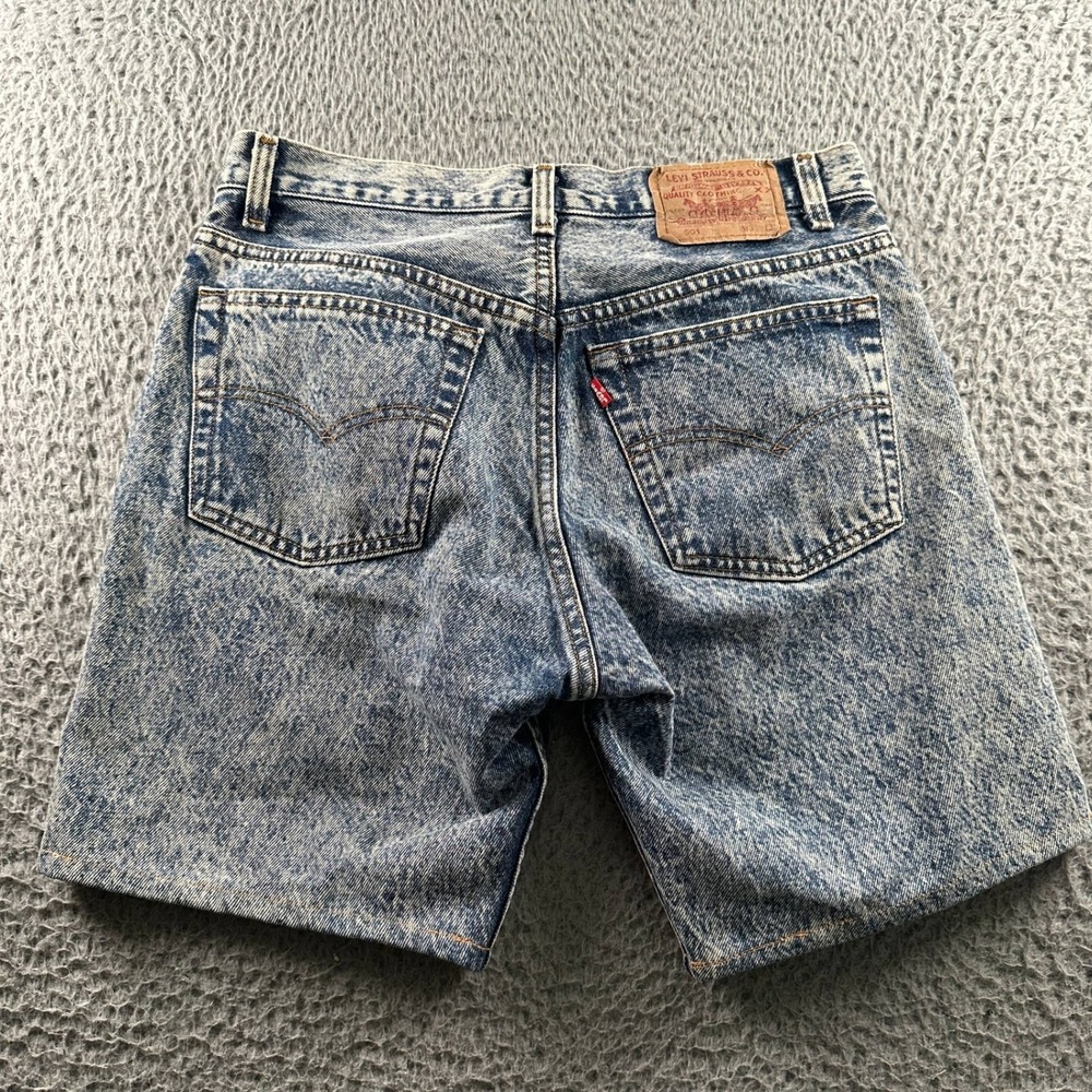 Vtg Levis 501 Jean Shorts Mens 31(30‎ Fit) Stonewash Denim Made in USA Y2K - Picture 6 of 10